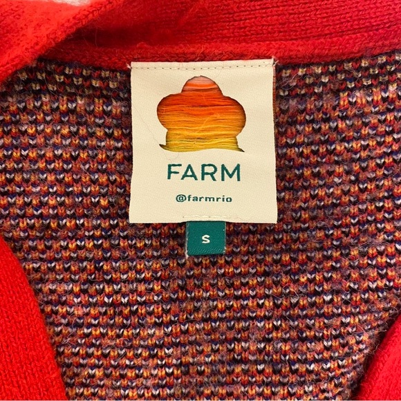 FARM RIO RED CARDIGAN - Picture 2 of 3